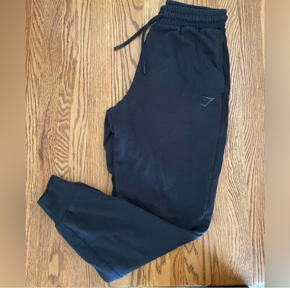 Gymshark Black Sweatpants with Tapered Jogger Design